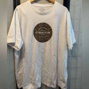 COACH Classic-fit "America's Original, New York, House of Leather" Graphic Logo.